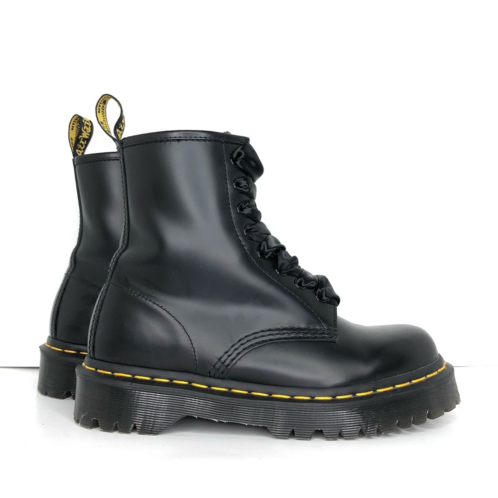 Dr Martens 1460 Bex Smooth Leather Platform Ankle Boots Women’s 7 Shoes - Picture 3 of 12
